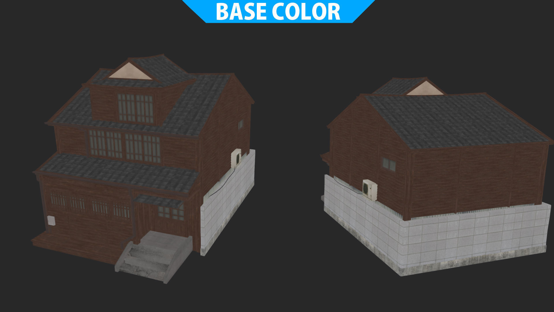 Japanese Style Hongdae House Low-poly 3D model_20