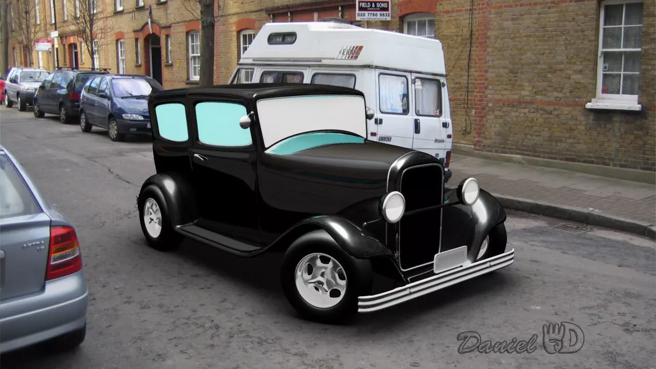 Old Car 1940 3D model