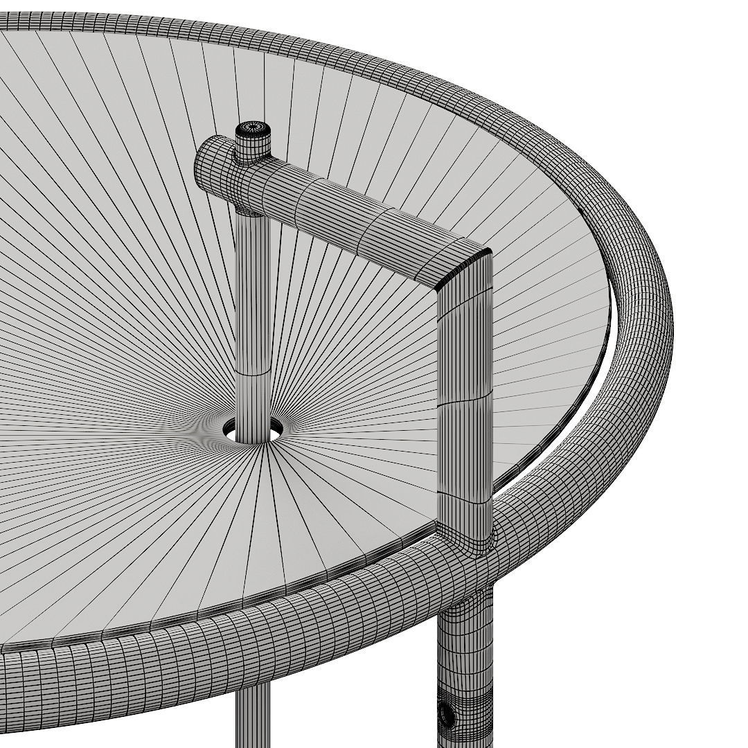 Eileen Gray Adjustable Table E1027 3D model_9