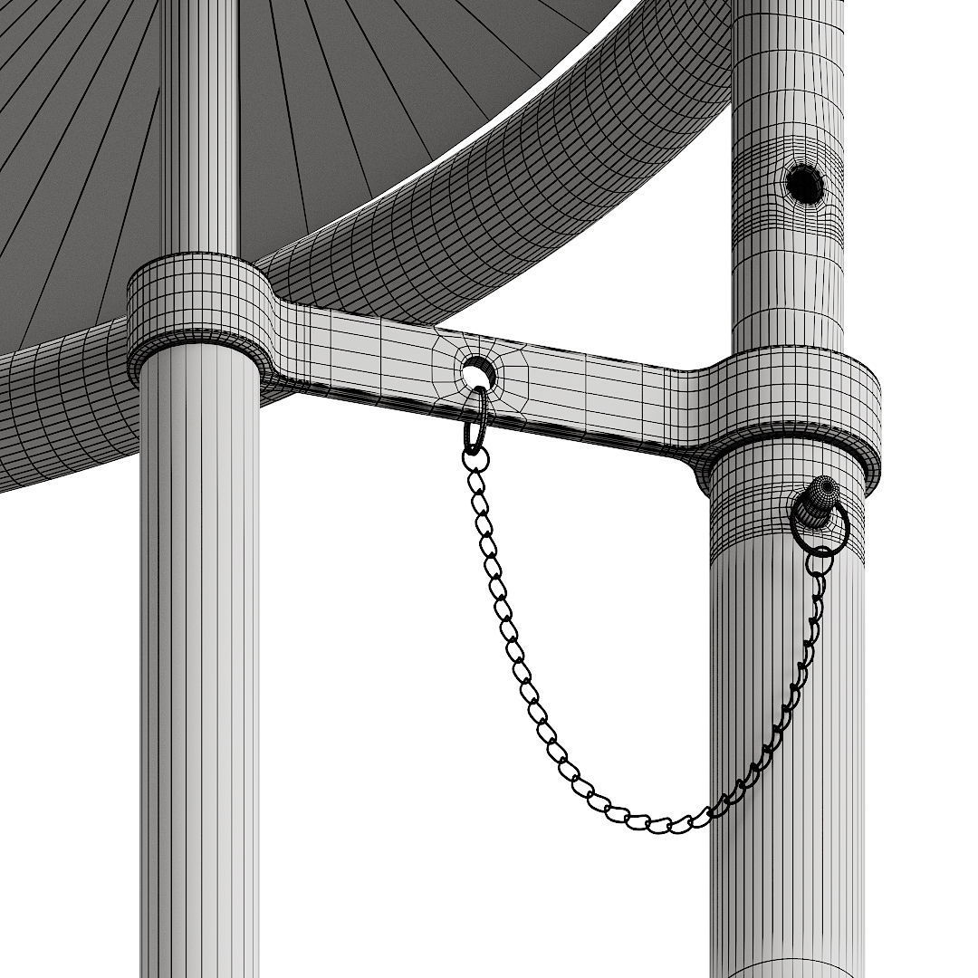 Eileen Gray Adjustable Table E1027 3D model_11