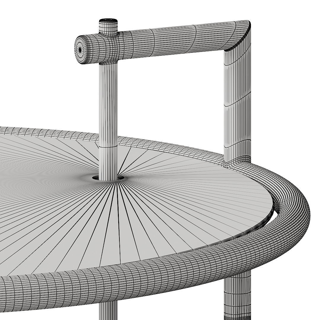 Eileen Gray Adjustable Table E1027 3D model_10