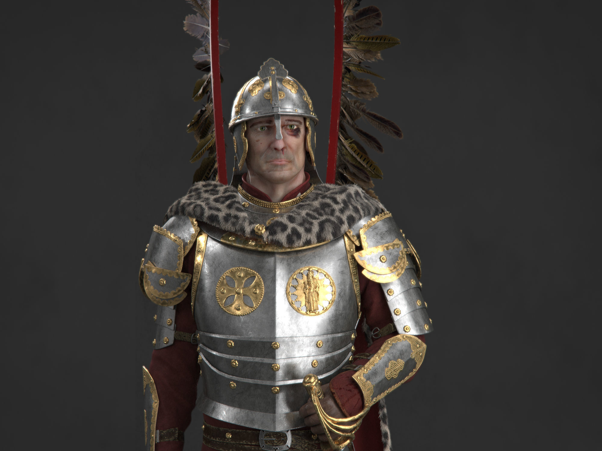 Polish Hussar 3D model_6