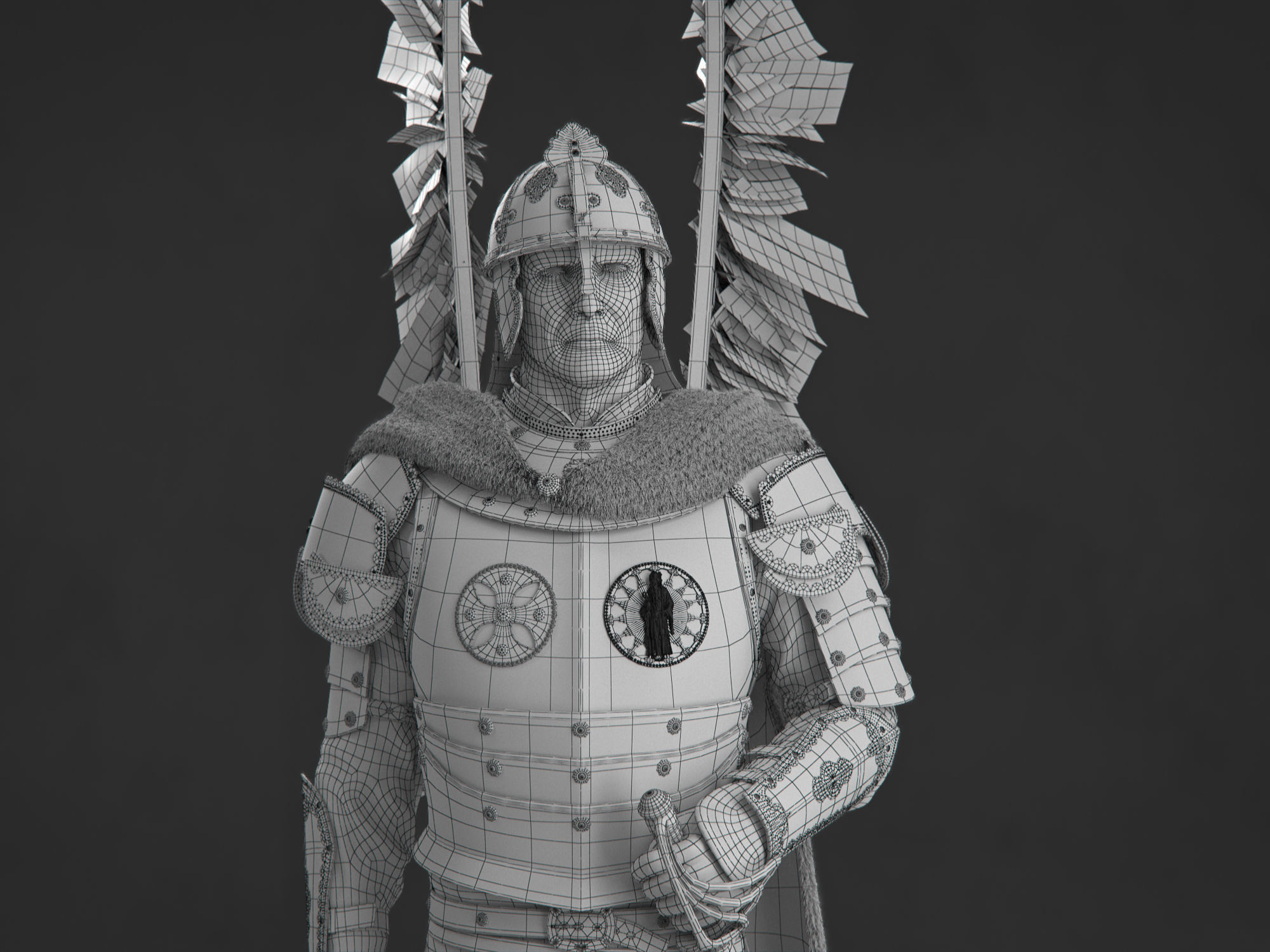 Polish Hussar 3D model_14