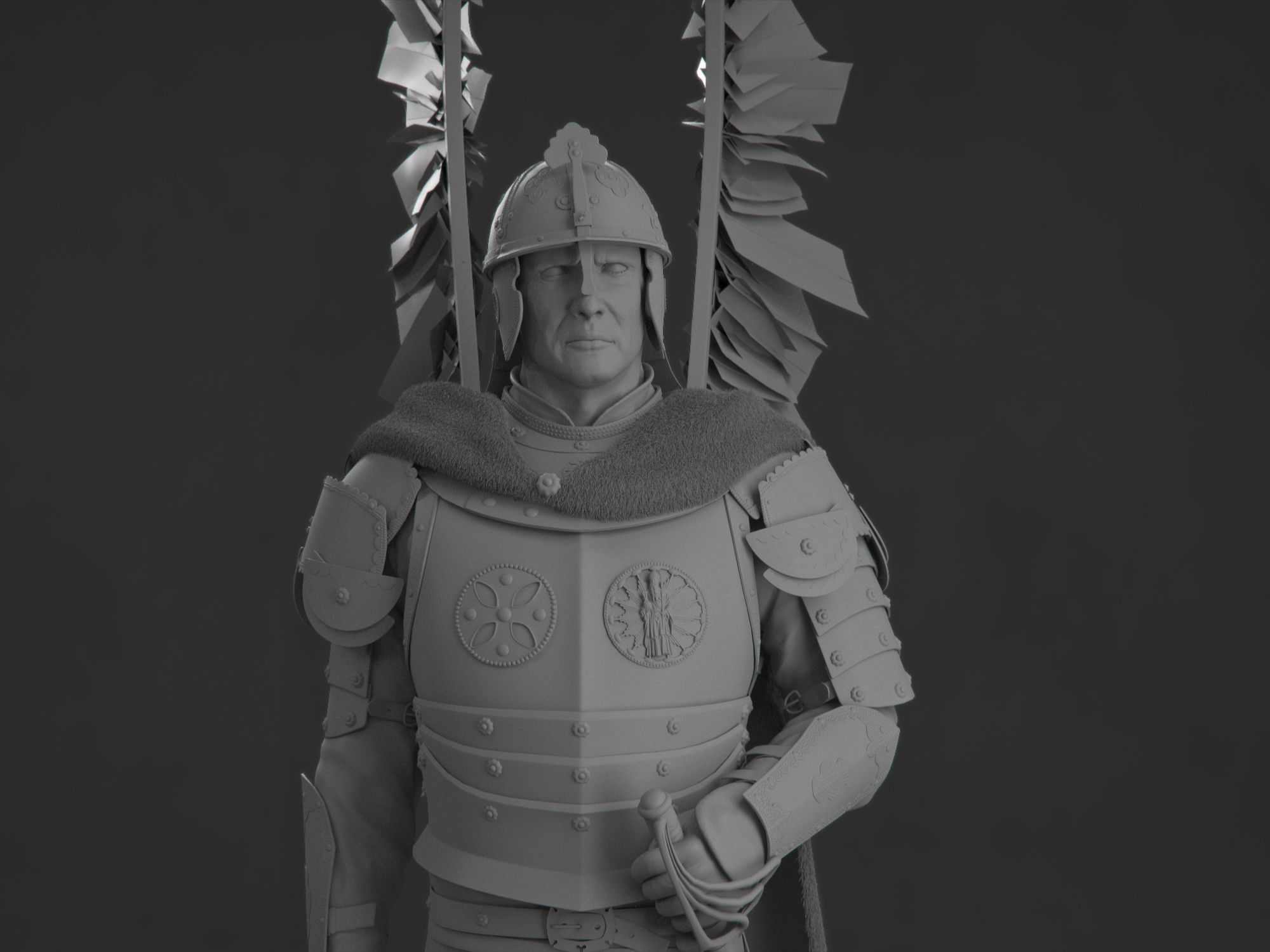 Polish Hussar 3D model_10