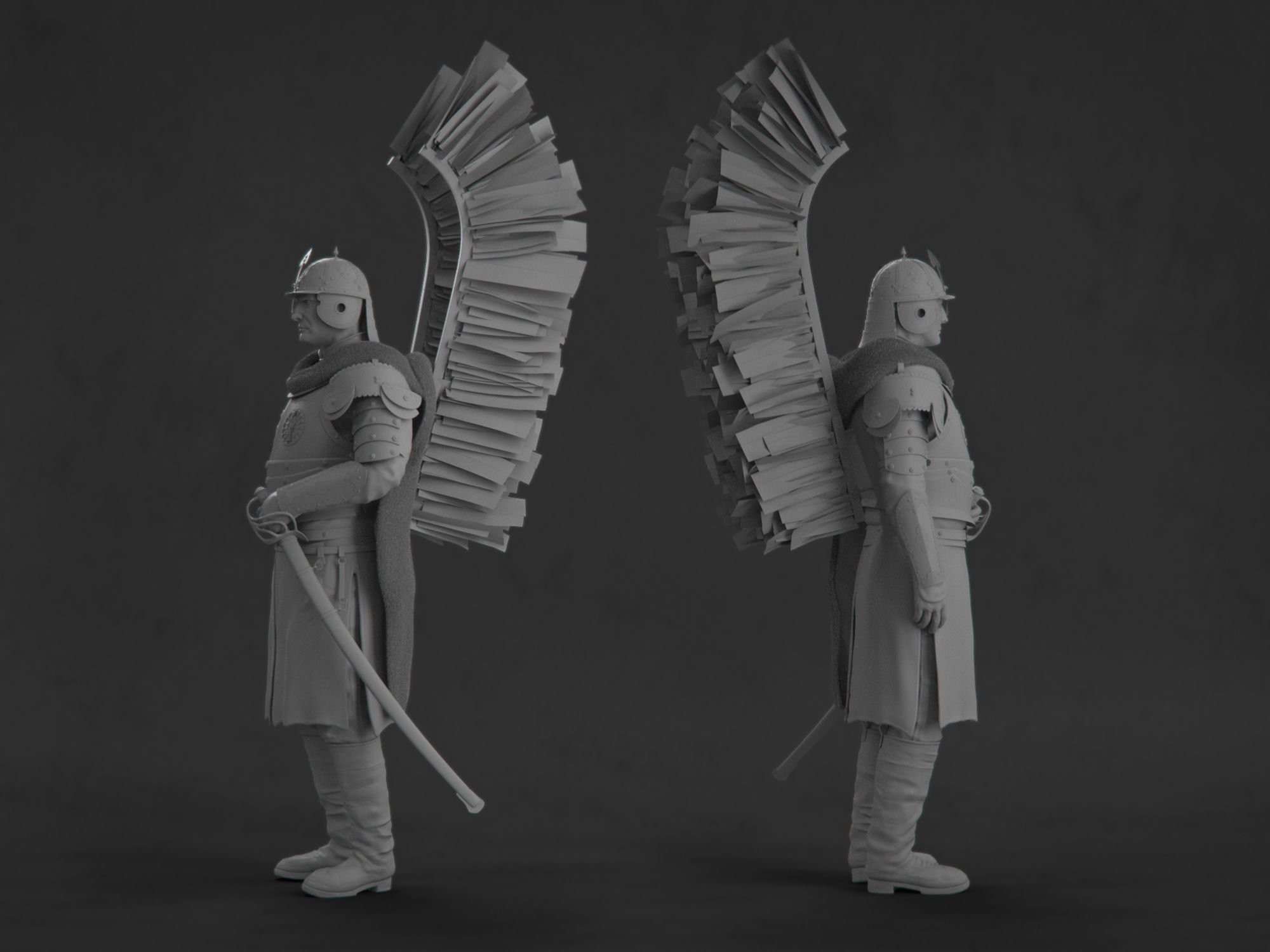 Polish Hussar 3D model_9