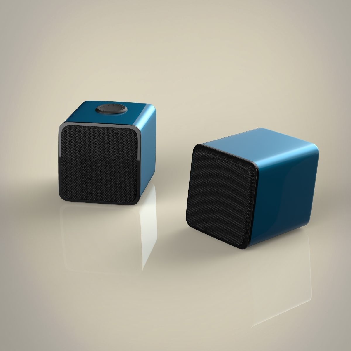bluetooth speakers 3D model_5