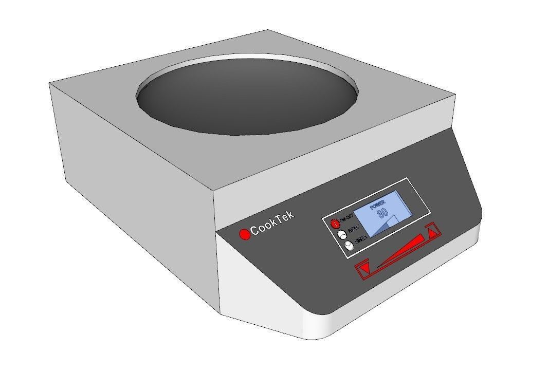 cooktek induction wok cooker 3D model_3