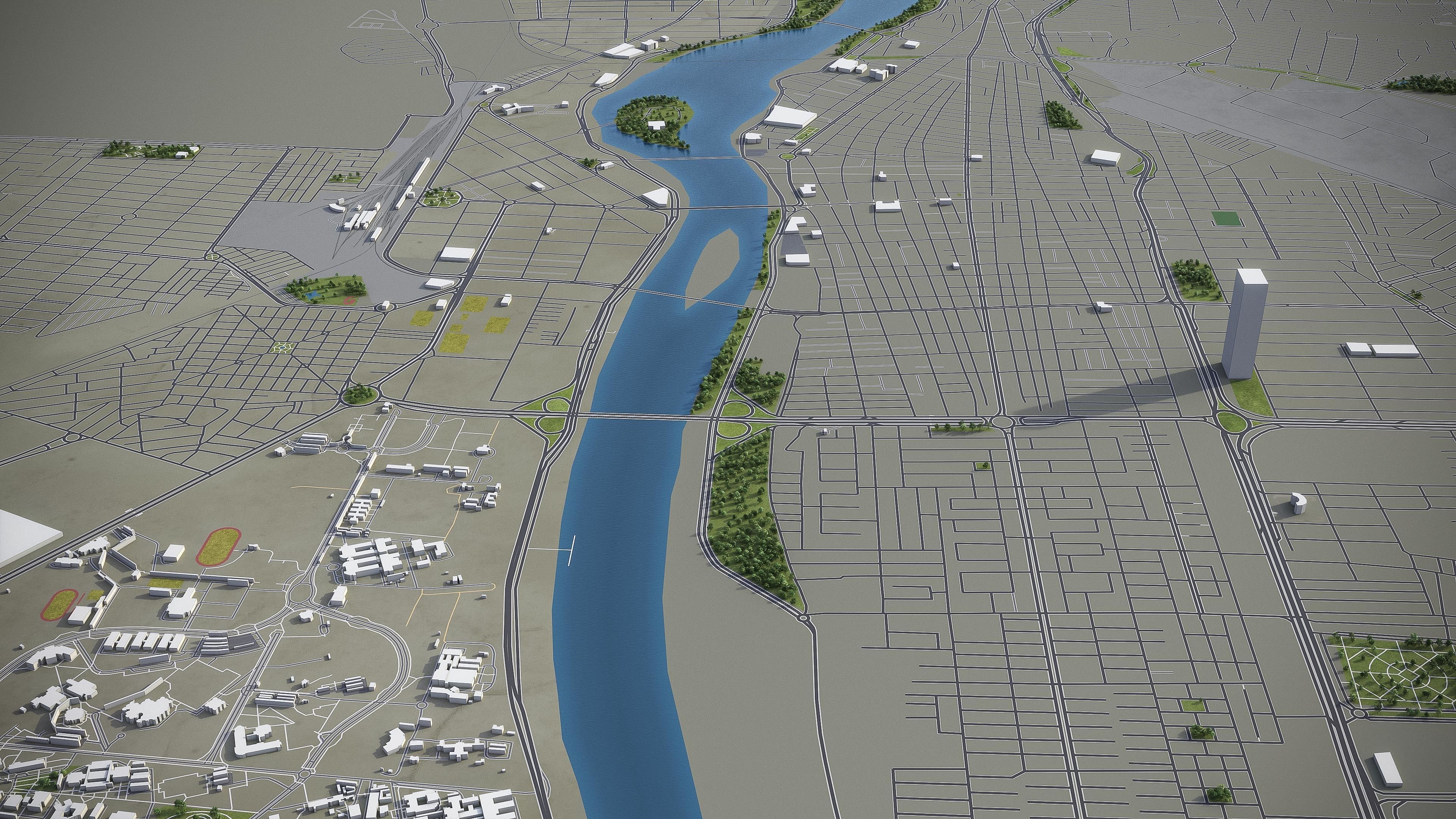 Top 10 Cities of Iran 3D Model Collection_5