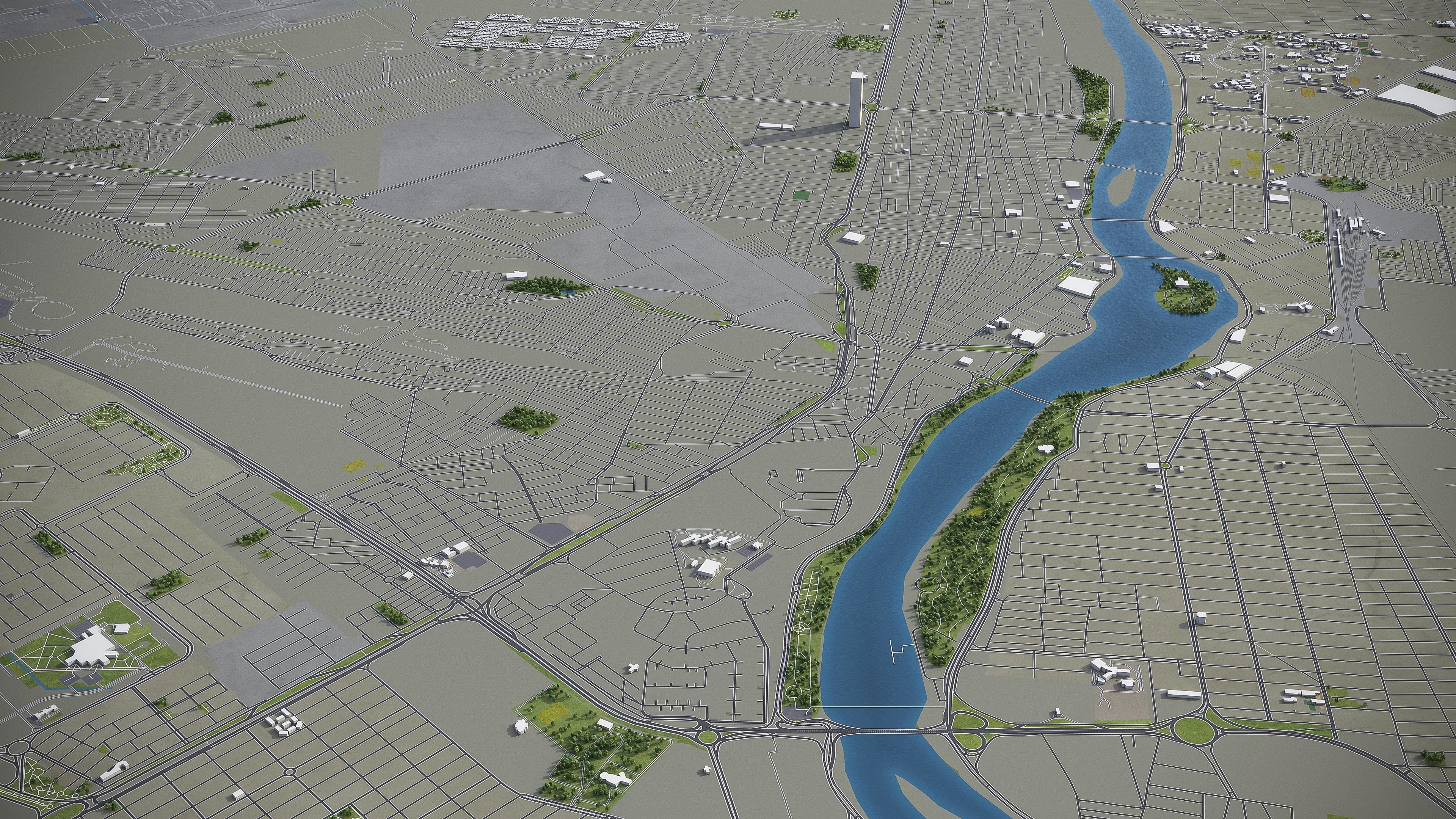 Top 10 Cities of Iran 3D Model Collection_9