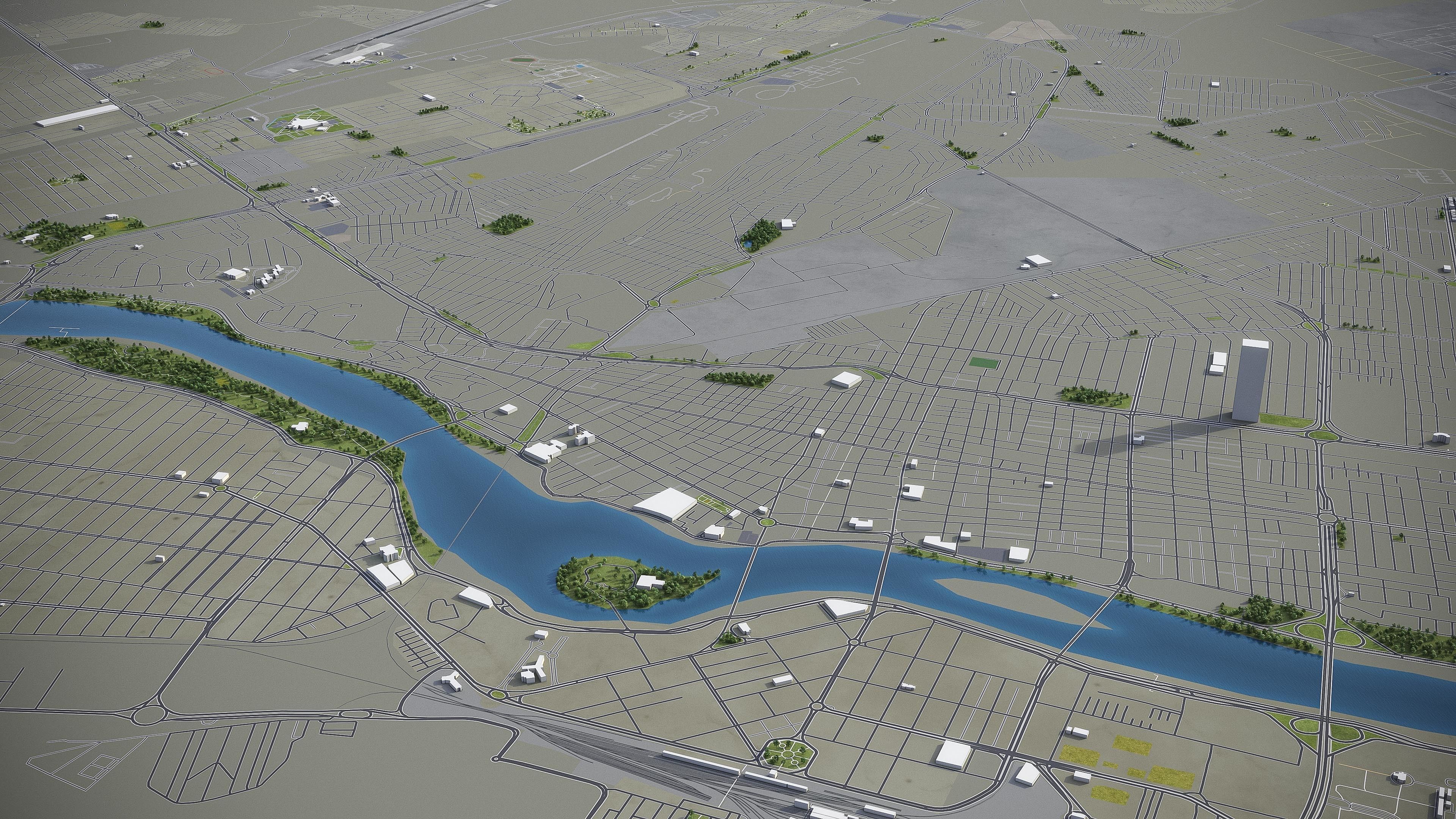 Top 10 Cities of Iran 3D Model Collection_8