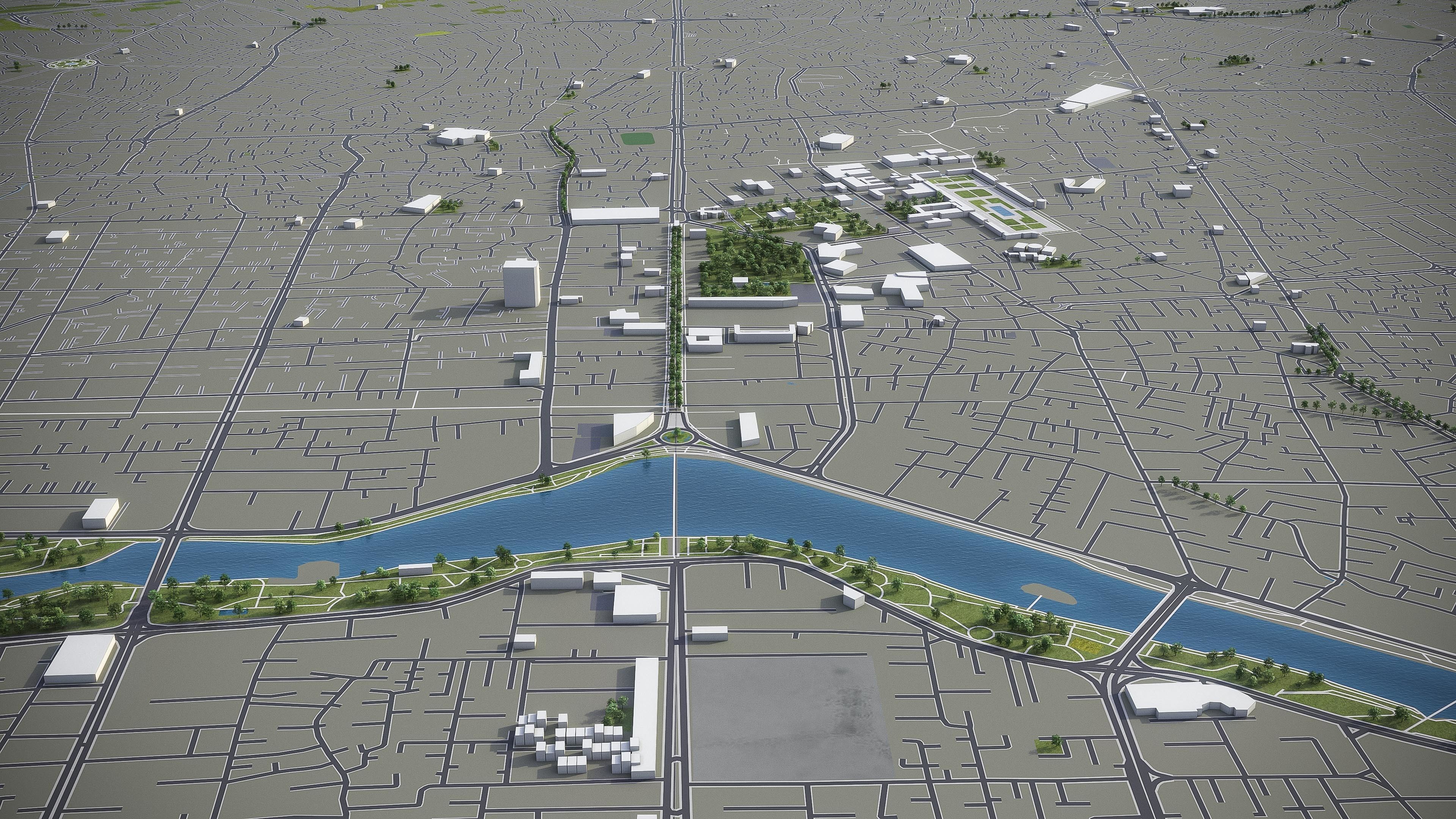 Top 10 Cities of Iran 3D Model Collection_10