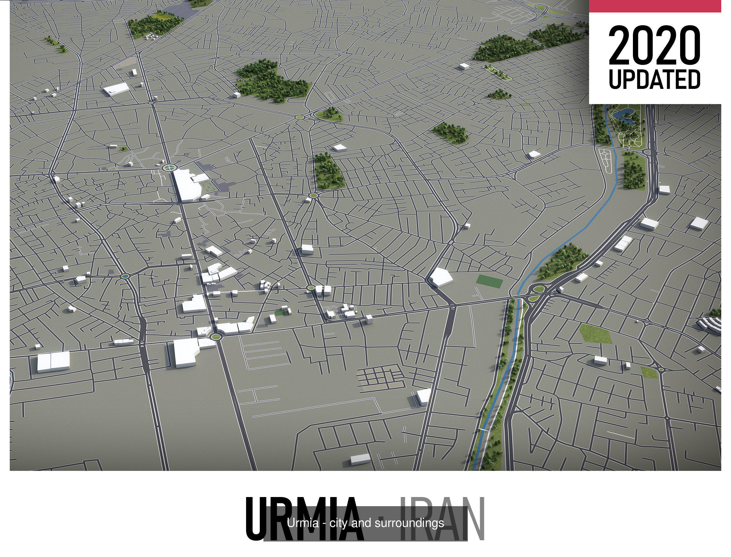 Top 10 Cities of Iran 3D Model Collection_1