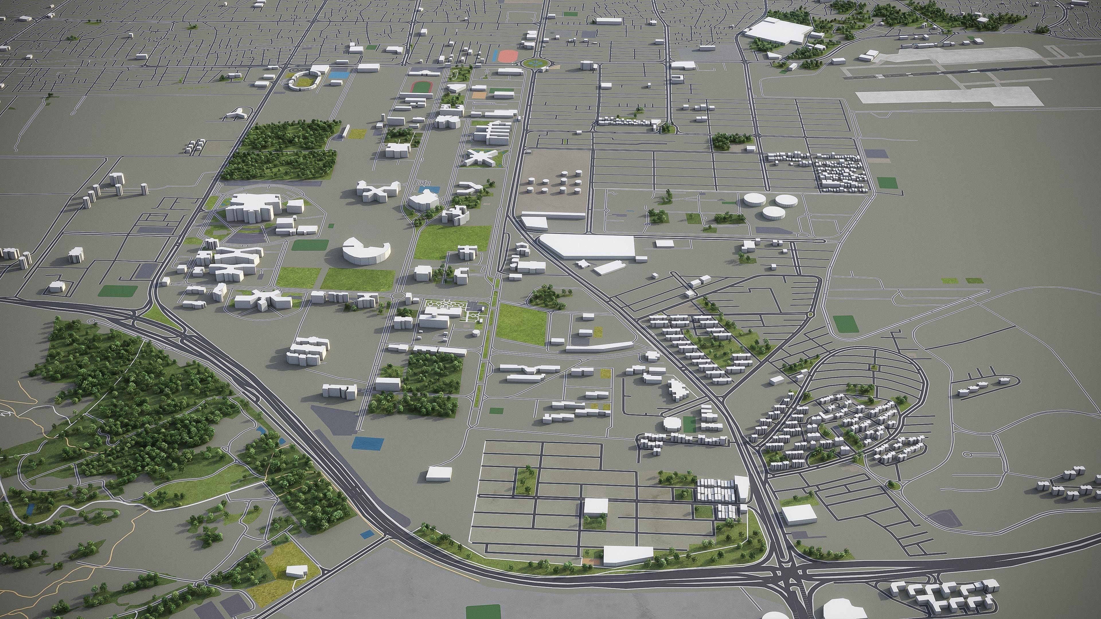 Top 10 Cities of Iran 3D Model Collection_11