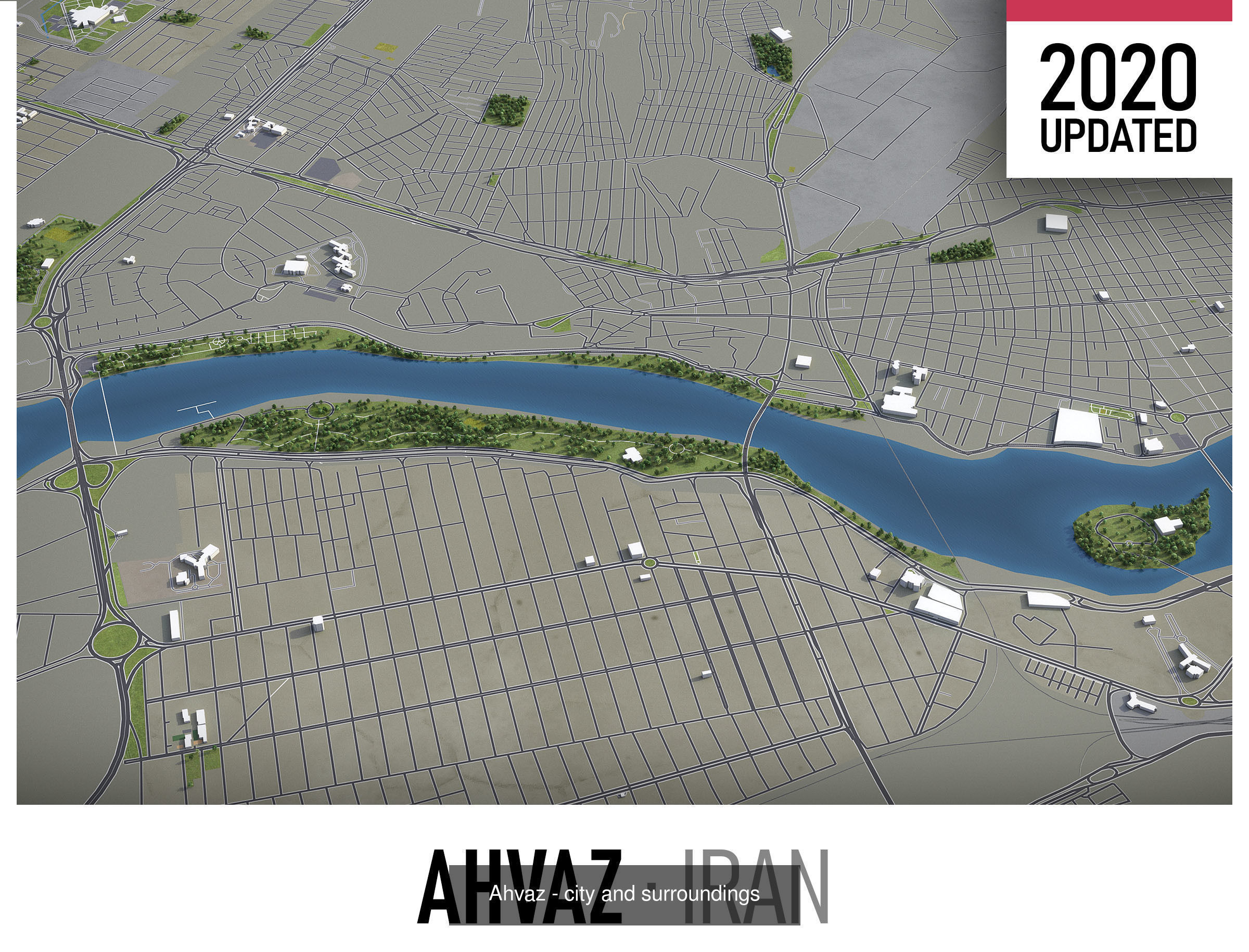 Top 10 Cities of Iran 3D Model Collection_4