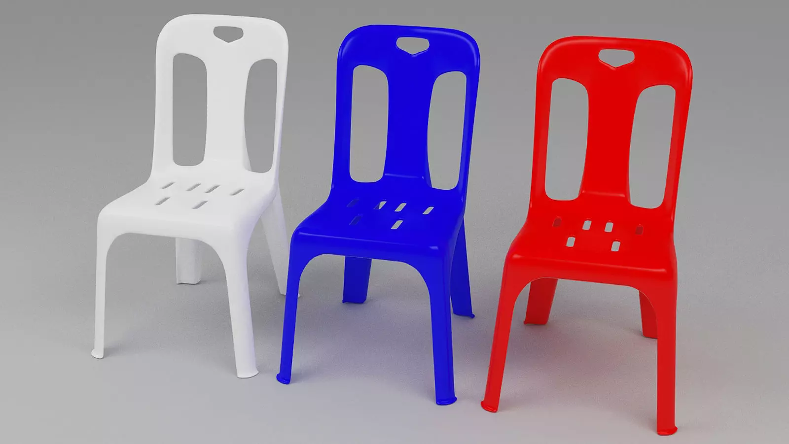 Chair plastic Free 3D model