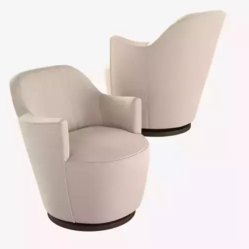 Elton Chenille Armchair 3D model