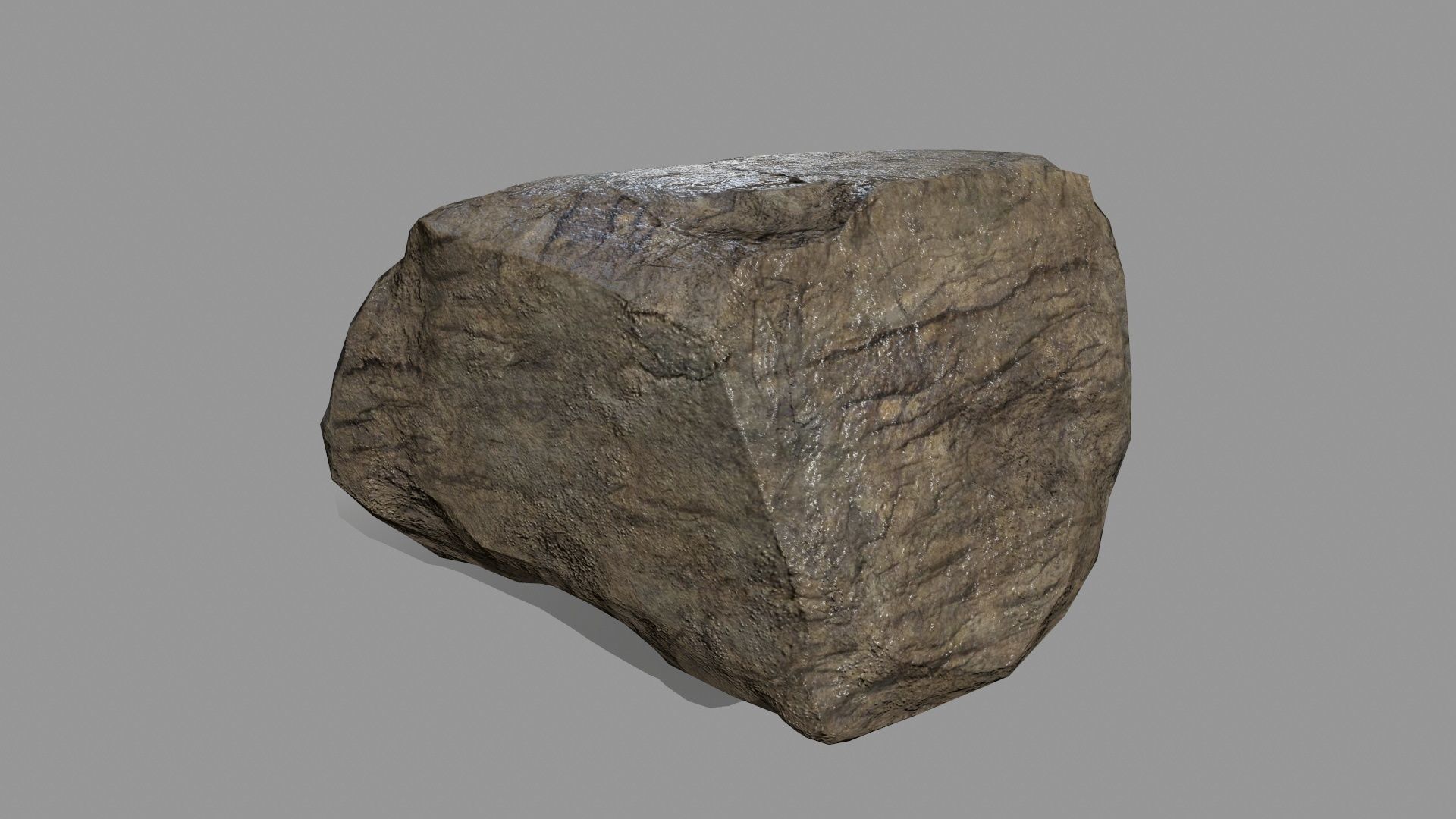 Rock Set Low-poly 3D model_5
