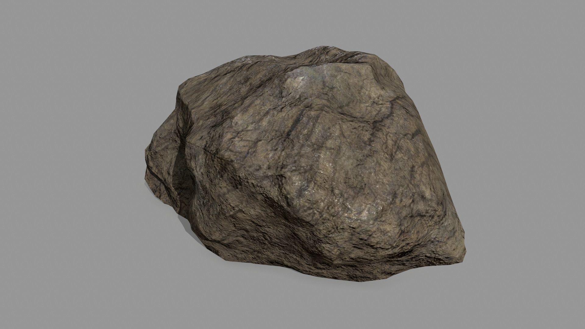 Rock Set Low-poly 3D model_9