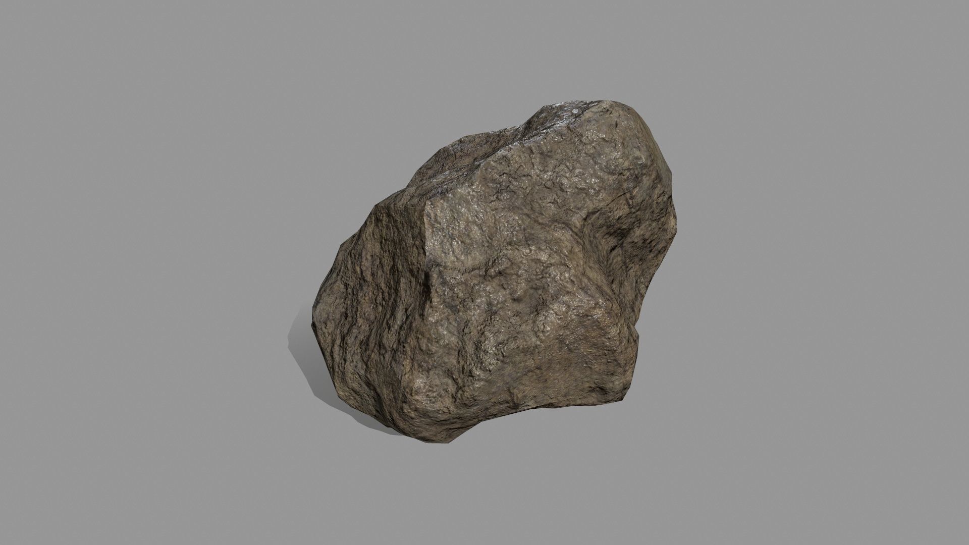 Rock Set Low-poly 3D model_4