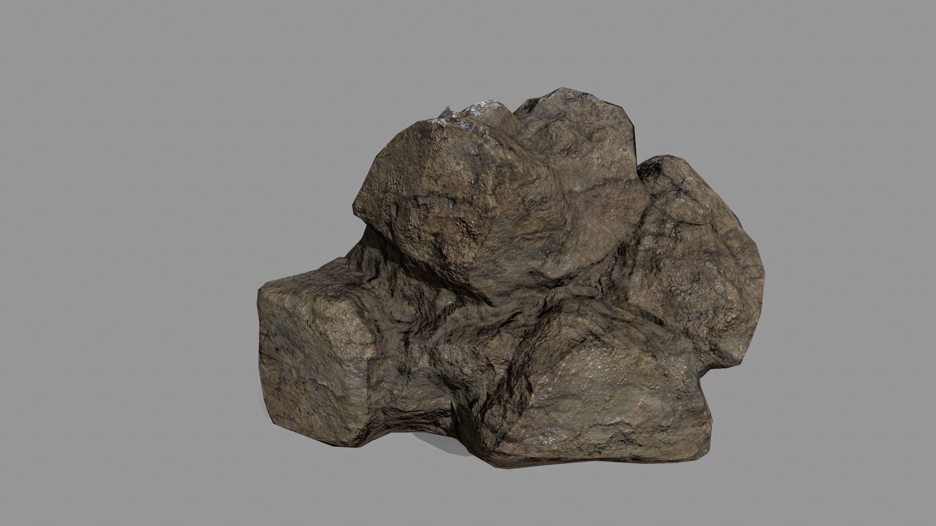 Rock Set Low-poly 3D model_18