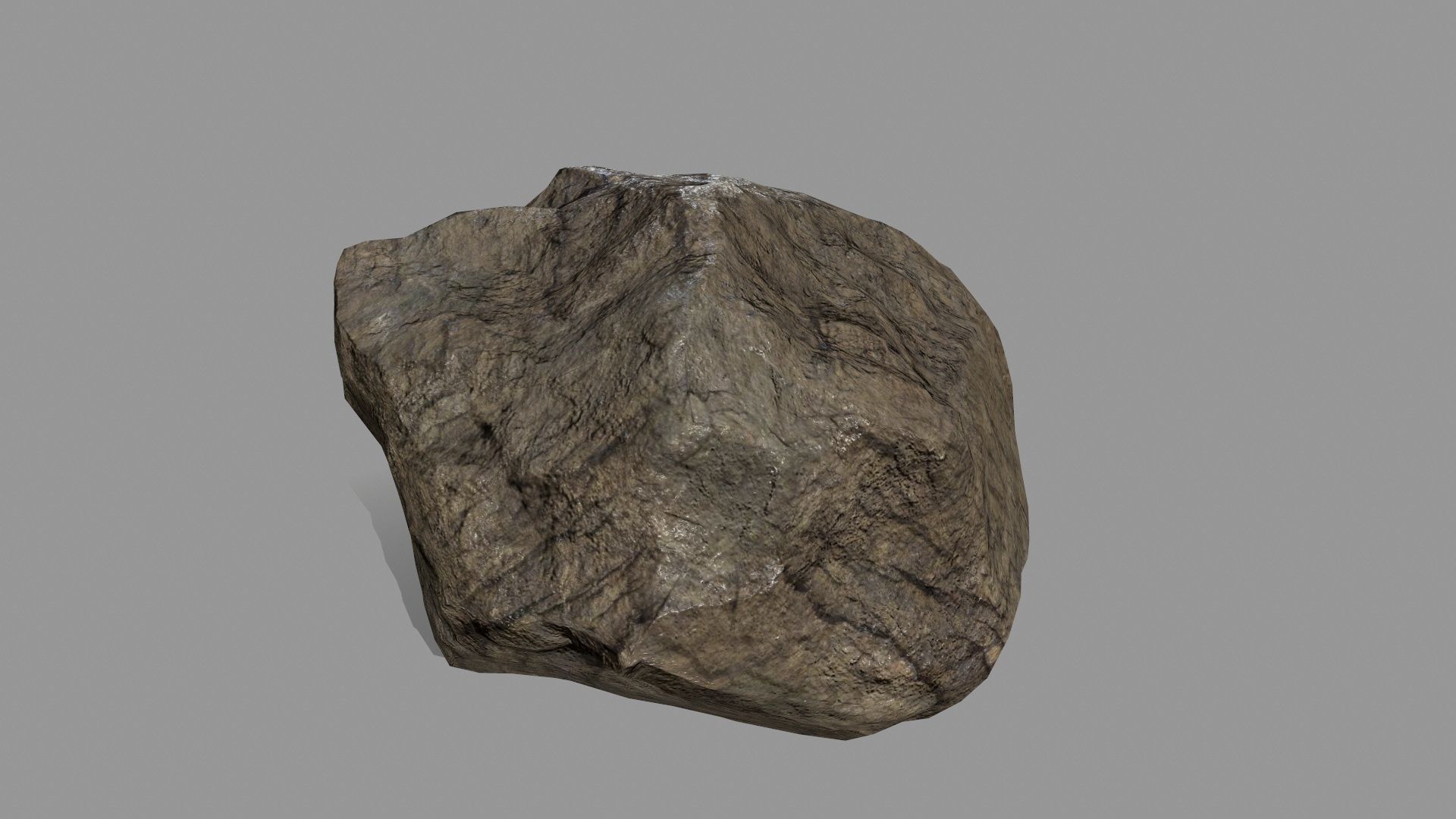 Rock Set Low-poly 3D model_8