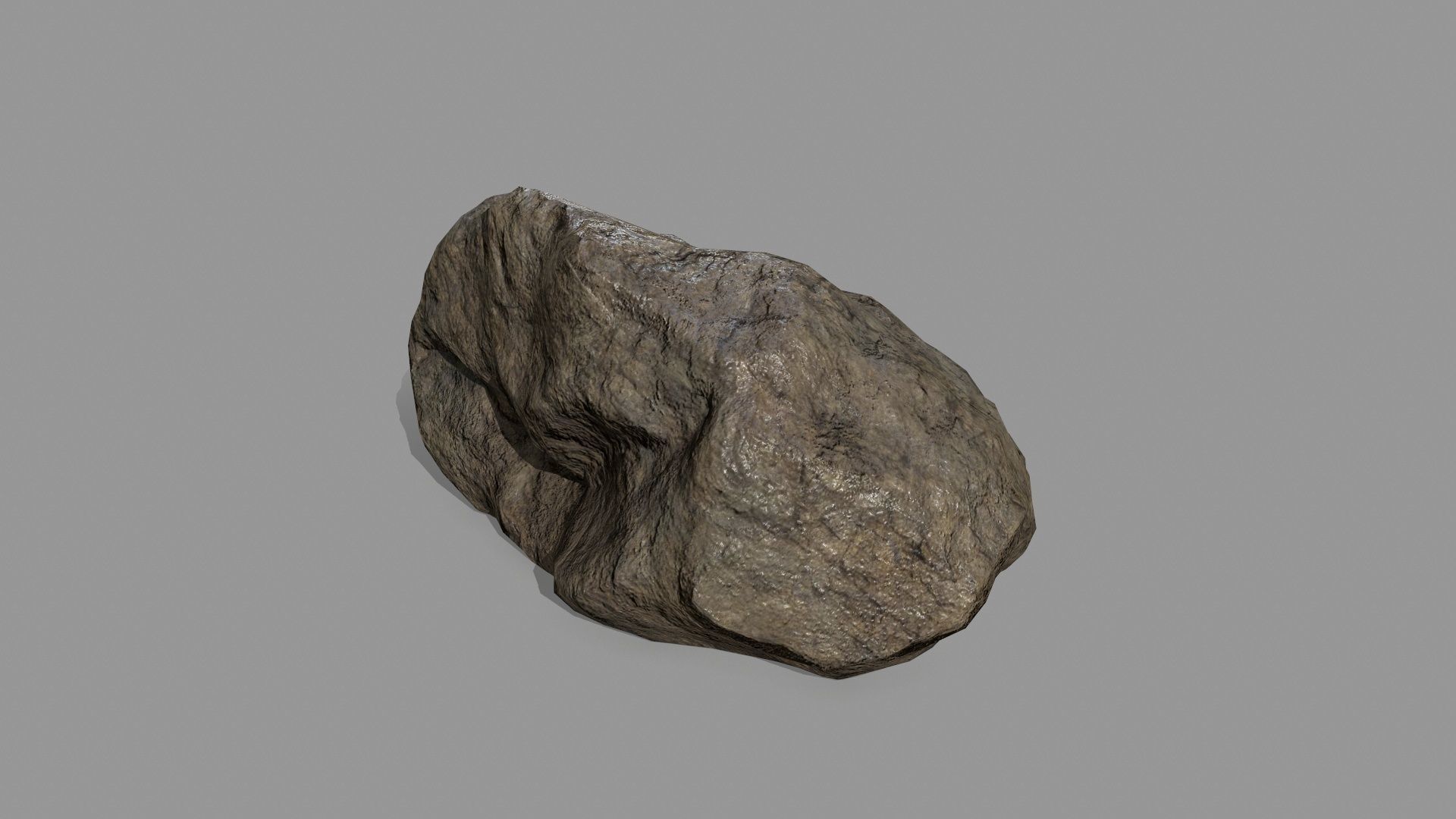 Rock Set Low-poly 3D model_10