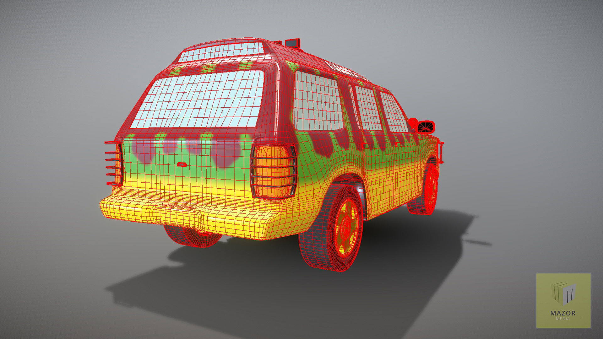 Jurassic Explorer XLT SUV offroad 3D model_3