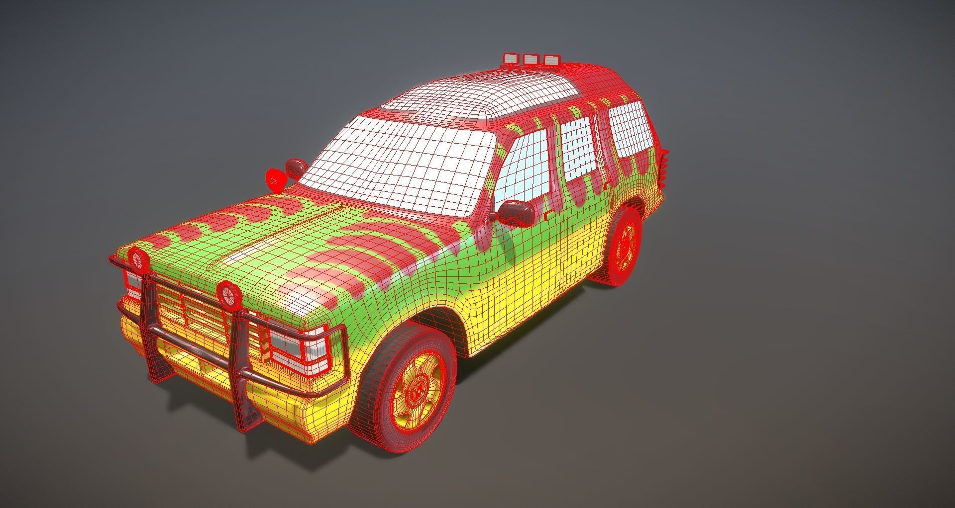 Jurassic Explorer XLT SUV offroad 3D model_8