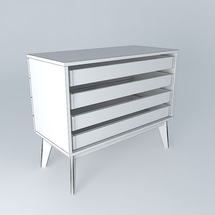 TV stand  3D model_4