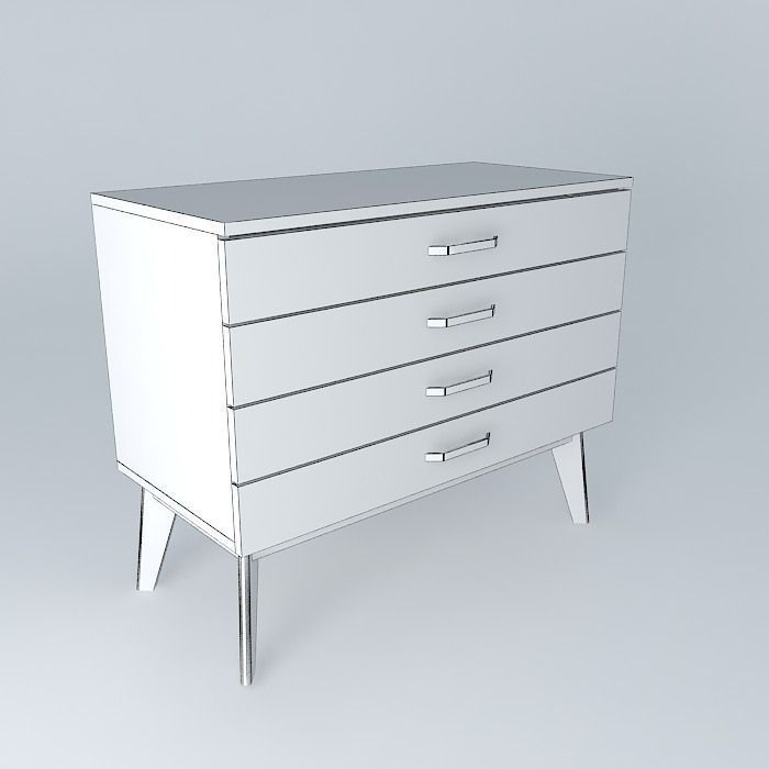 TV stand  3D model_3