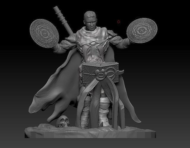 Mage Casting Spell 3D print model