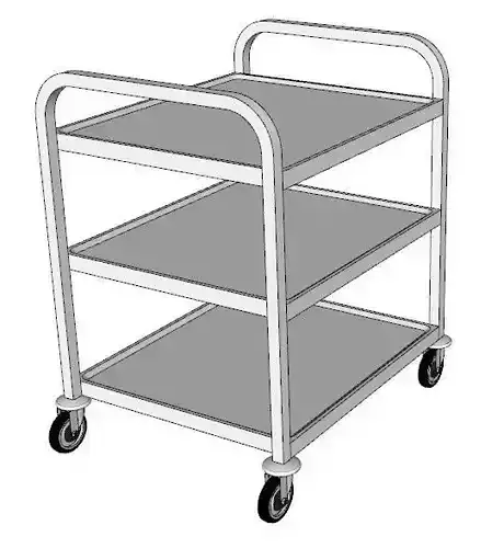 service trolley with three floors discounted top