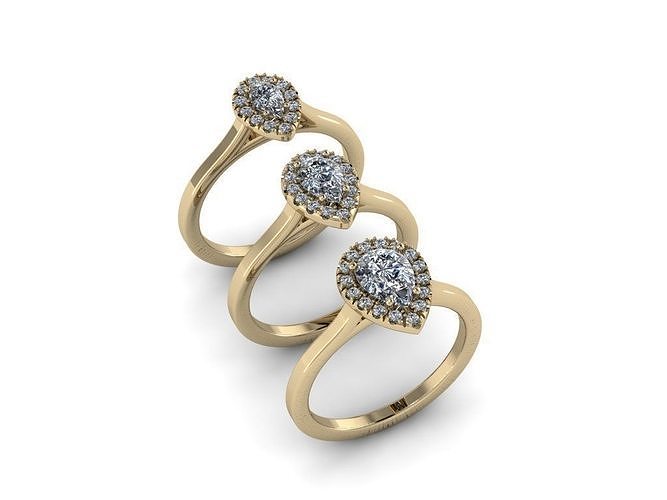 Jewelry Rings NINE RINGS 030 3D print model