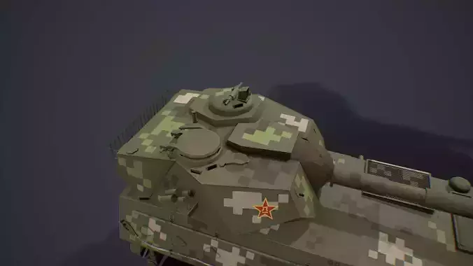 PTL-02 military tank in camouflage