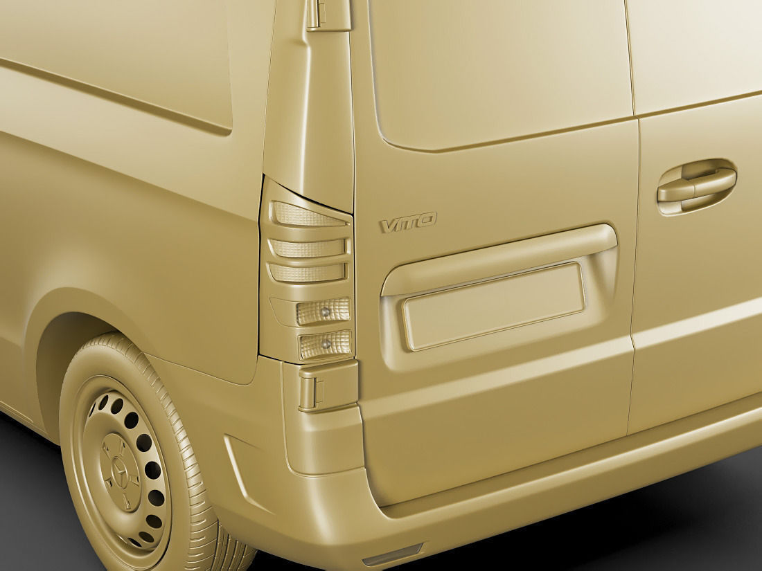 Mercedes Vito Panel Van 2016 3D model_20
