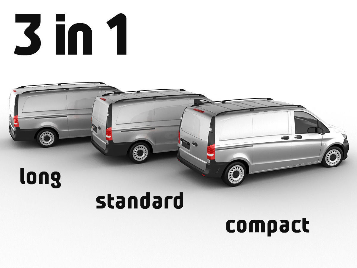 Mercedes Vito Panel Van 2016 3D model_2