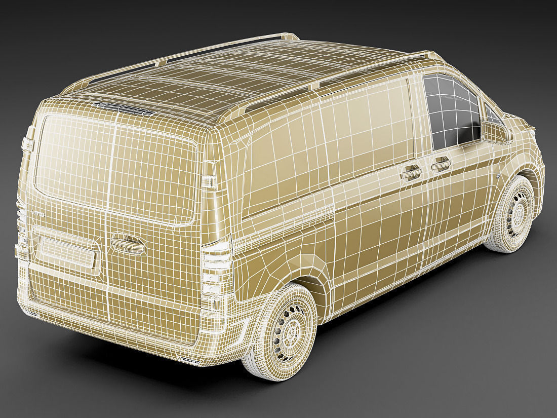 Mercedes Vito Panel Van 2016 3D model_22