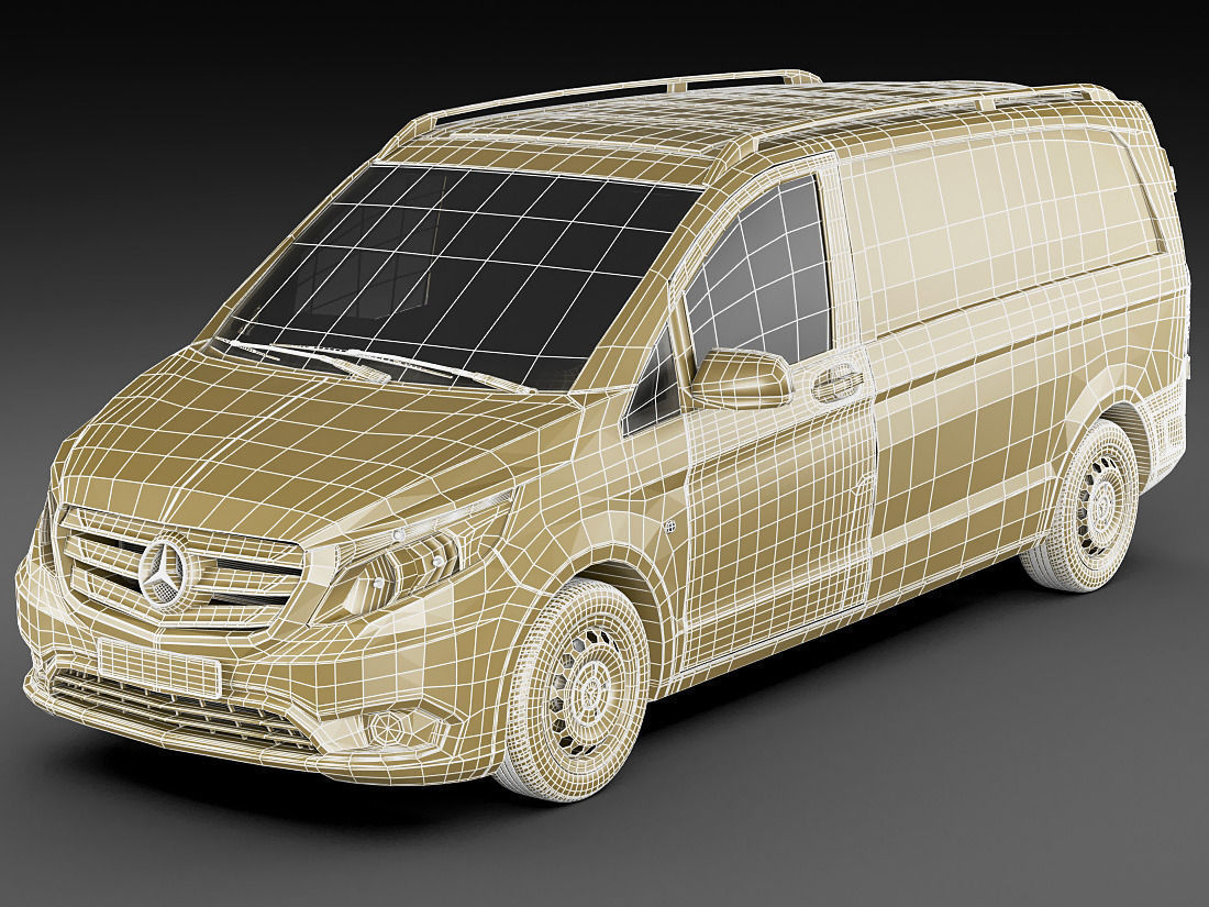 Mercedes Vito Panel Van 2016 3D model_21