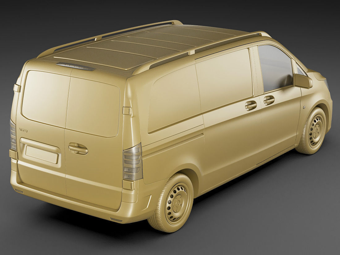 Mercedes Vito Panel Van 2016 3D model_18