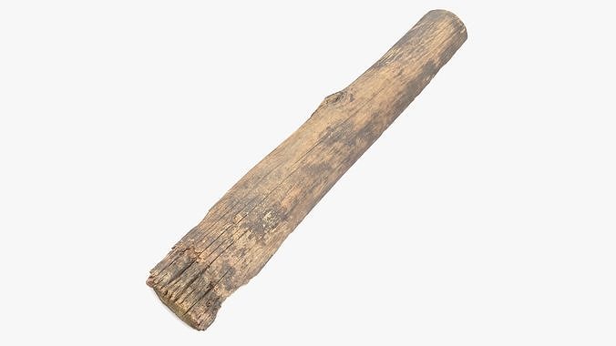 Plank Dark Low-poly 3D model