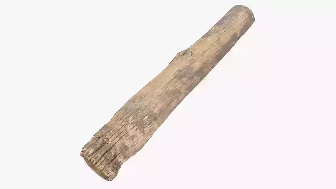 Plank Dark Low-poly 3D model