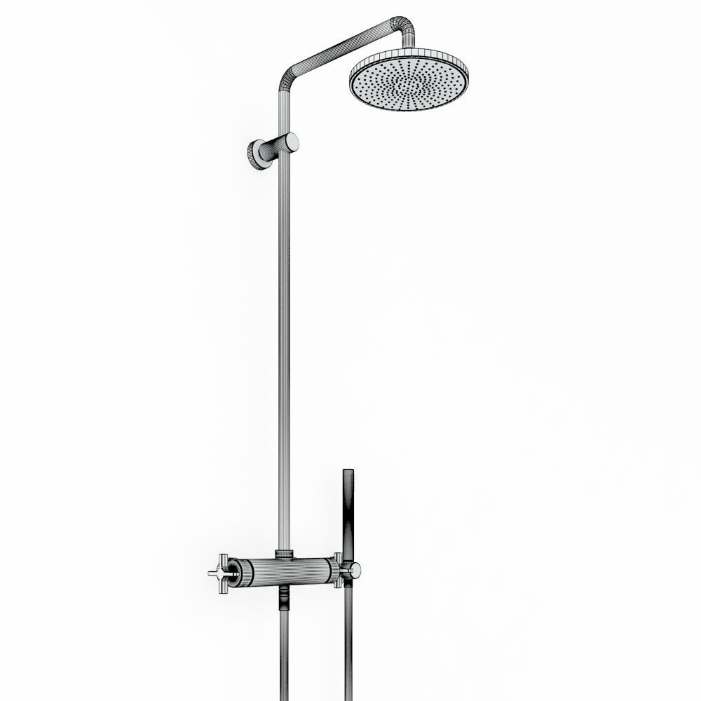 Signorini Contemporary Starflo Shower 90256800 3D model_1