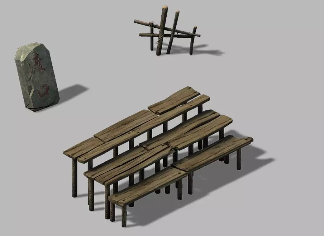 Dynasty Ferry Monument - Stairs 27 3D model_0