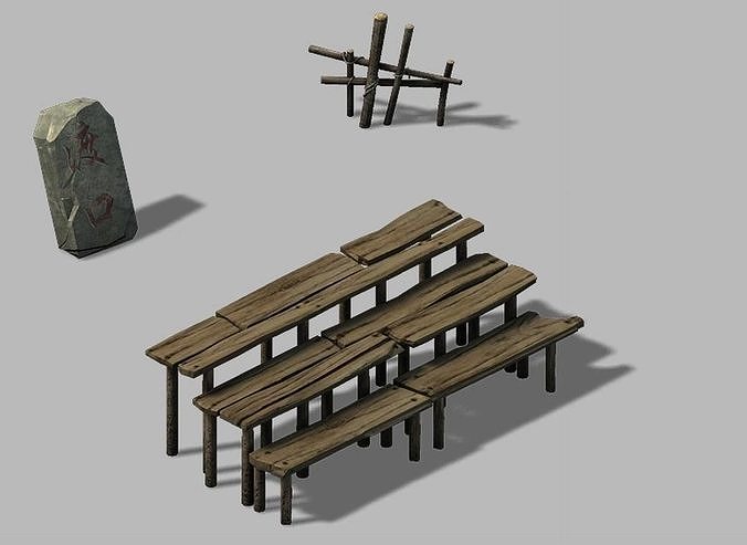 Dynasty Ferry Monument - Stairs 27 3D model