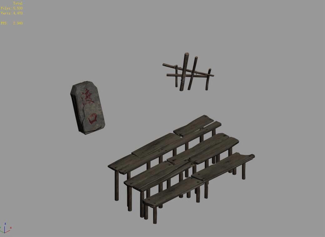 Dynasty Ferry Monument - Stairs 27 3D model_4