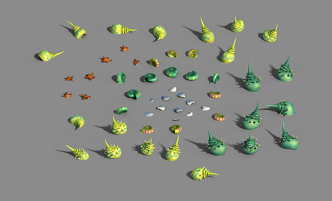 Dynasty Undersea - Shell 0110 3D model