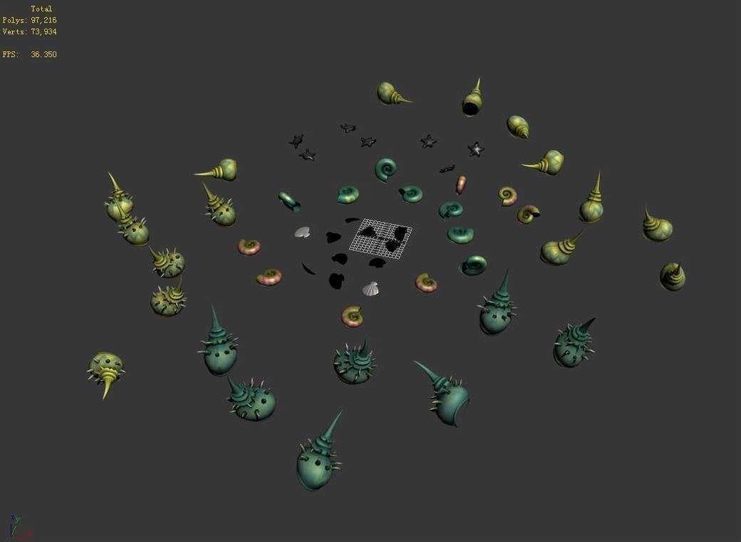 Dynasty Undersea - Shell 0110 3D model_4