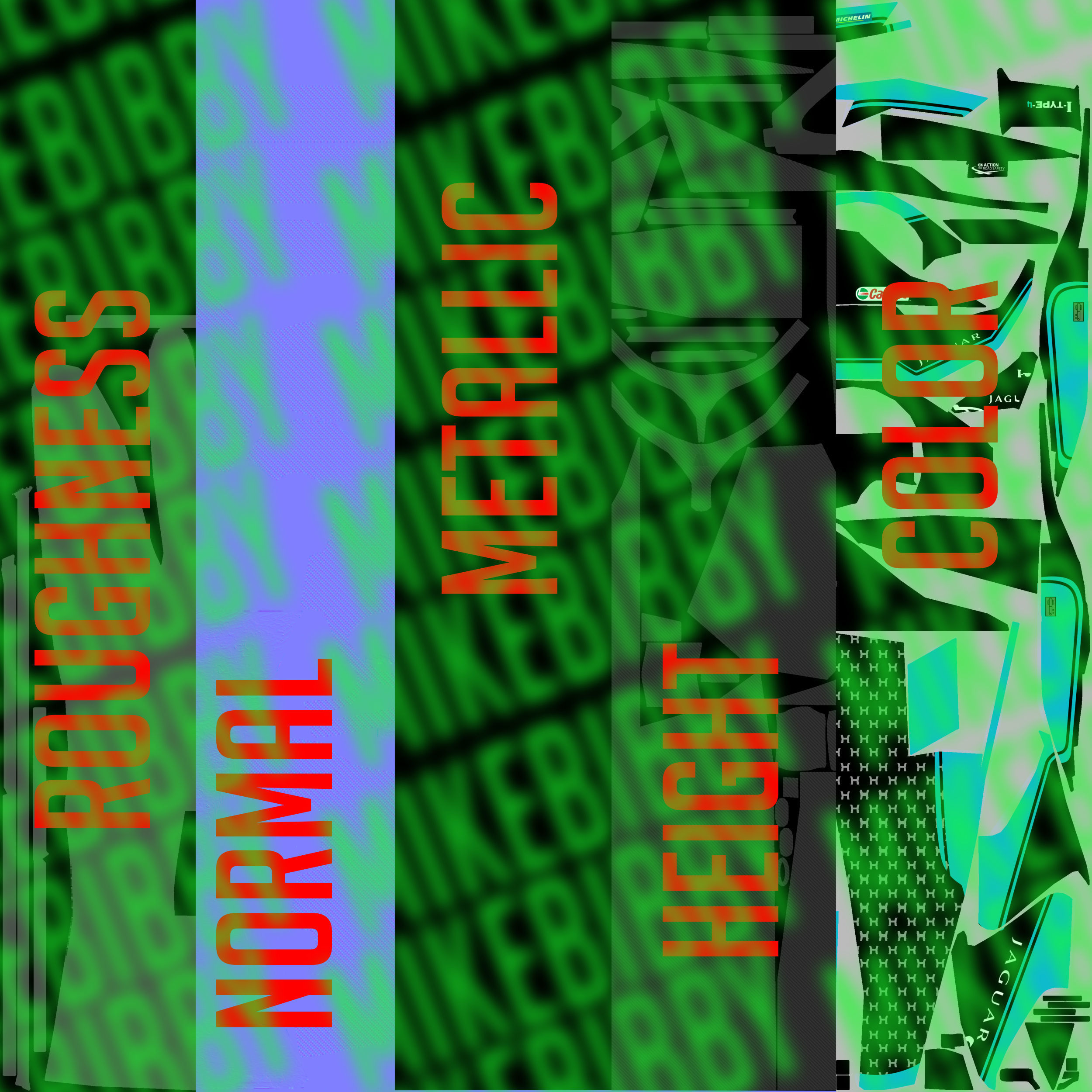 Jaguar Formula E 2020 Low-poly 3D model_14