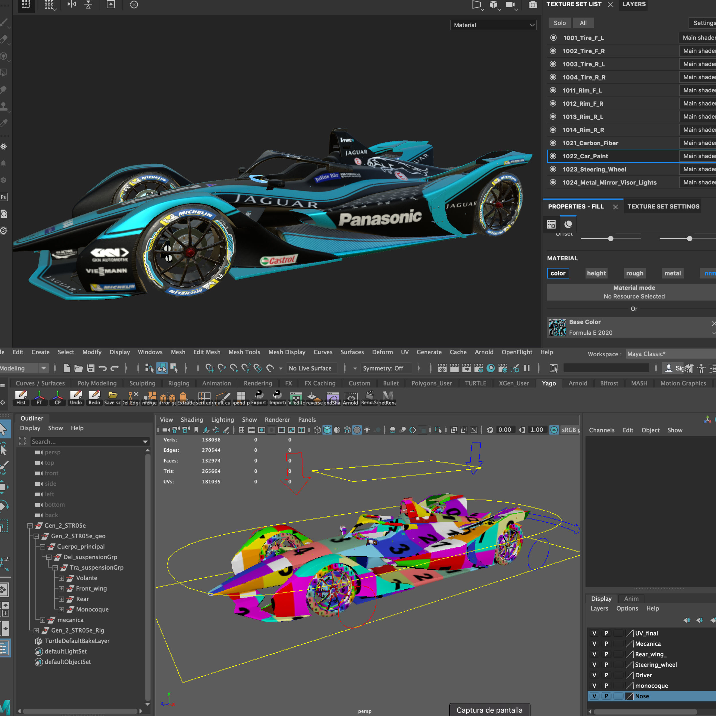 Jaguar Formula E 2020 Low-poly 3D model_17