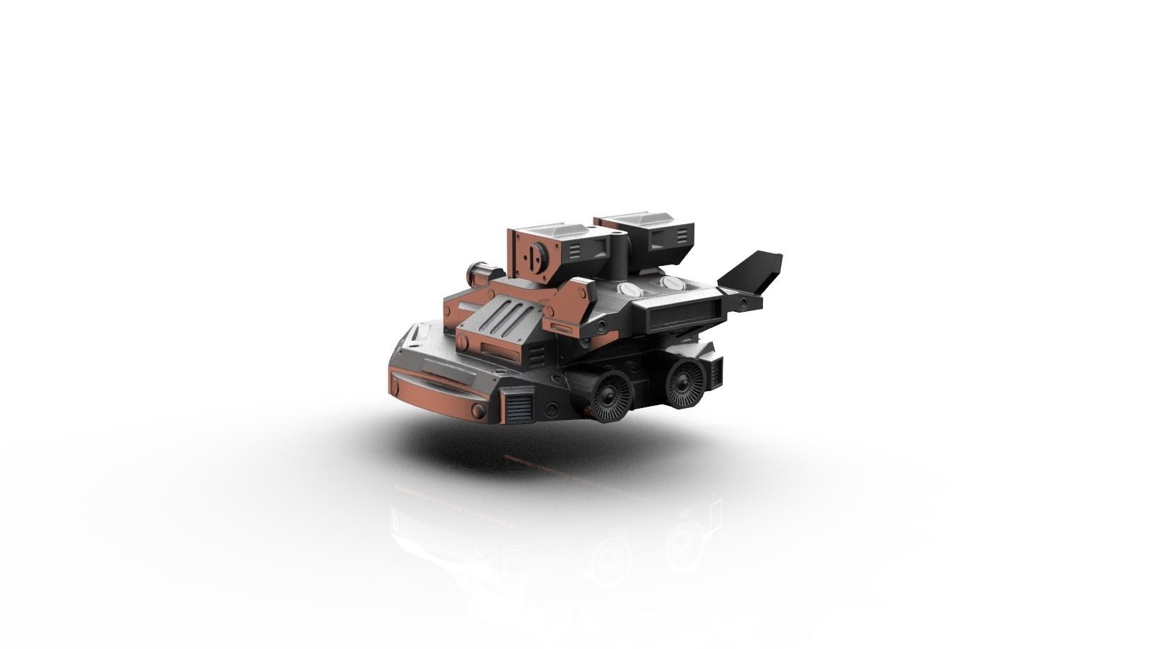 Spaceship- Tormentor Hover Tank 3D print model_4